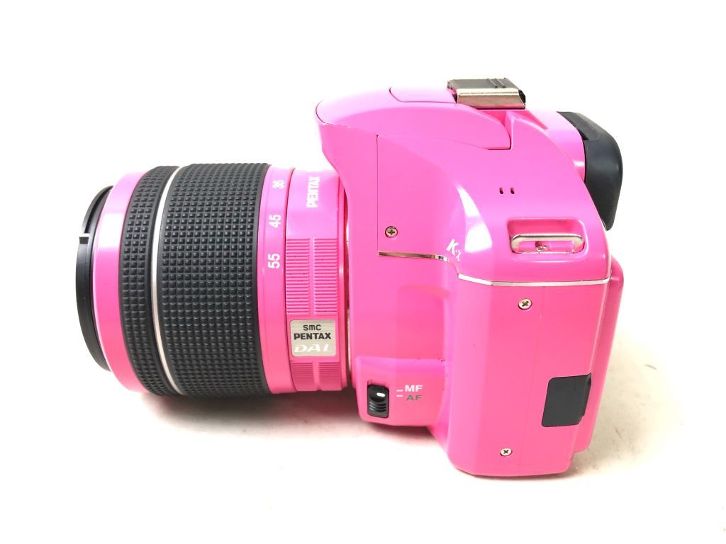 美品 ペンタックス PENTAX K-X デジタル一眼レフカメラ ピンク レンズ