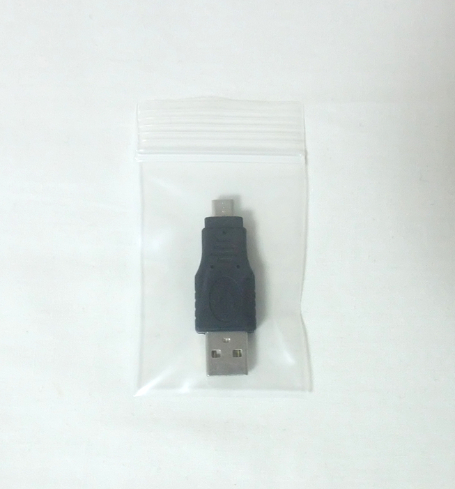 USBオスをMicro USBオスに変換するアダプタ（黒色、新品） _画像3
