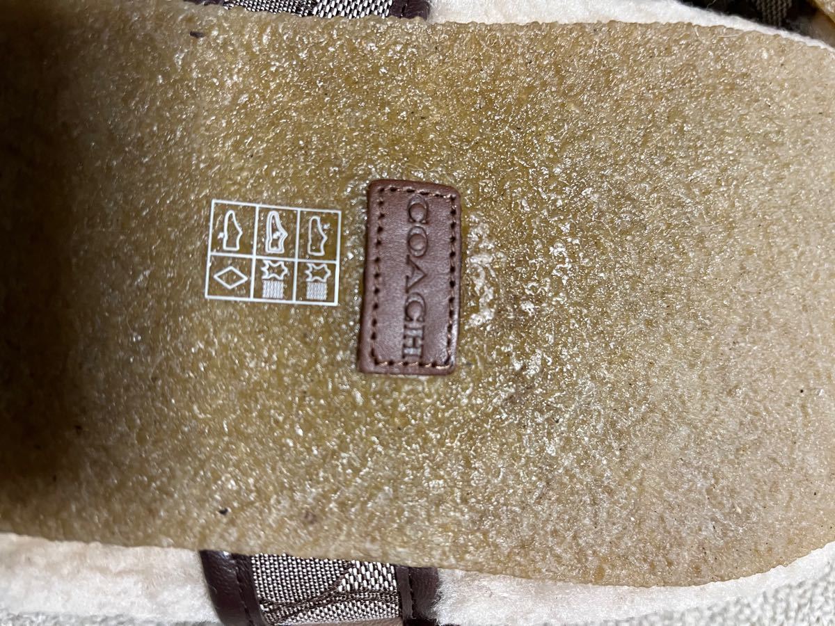 coach コーチ シアリング クロッグ ボア サンダル coach コーチ シアリング クロッグ ボア サンダル