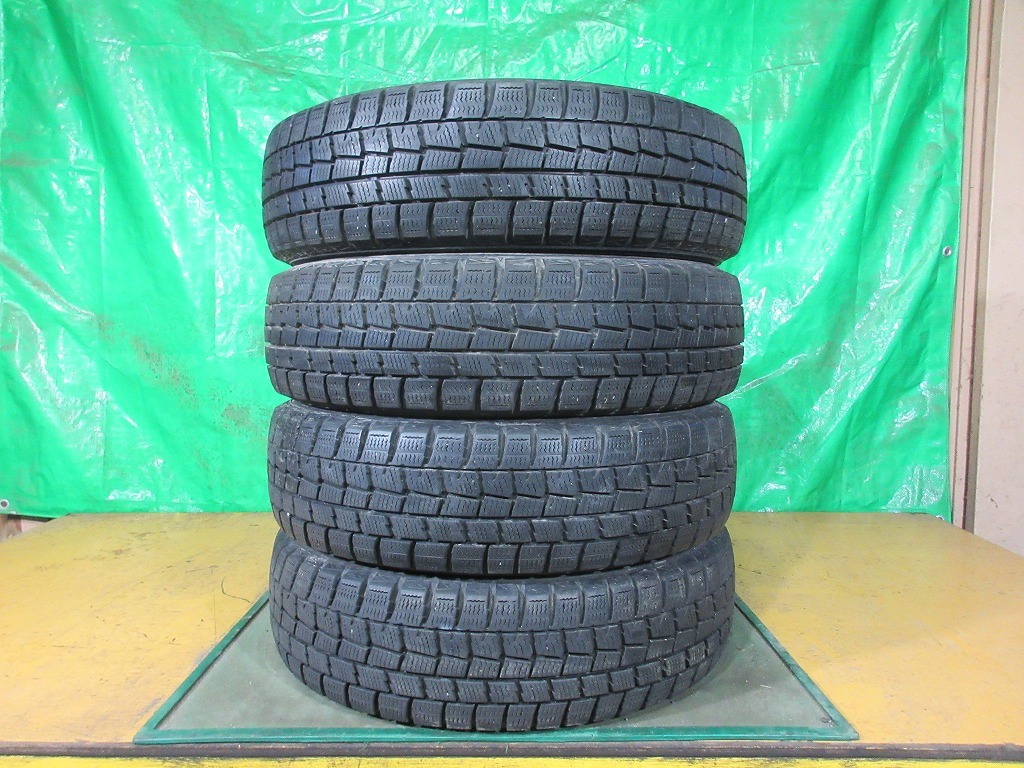 DUNLOP WINTERMAXX WM01 165/65R14 4本 No.0239下 スタッドレス 冬タイヤ 70％残溝_画像1