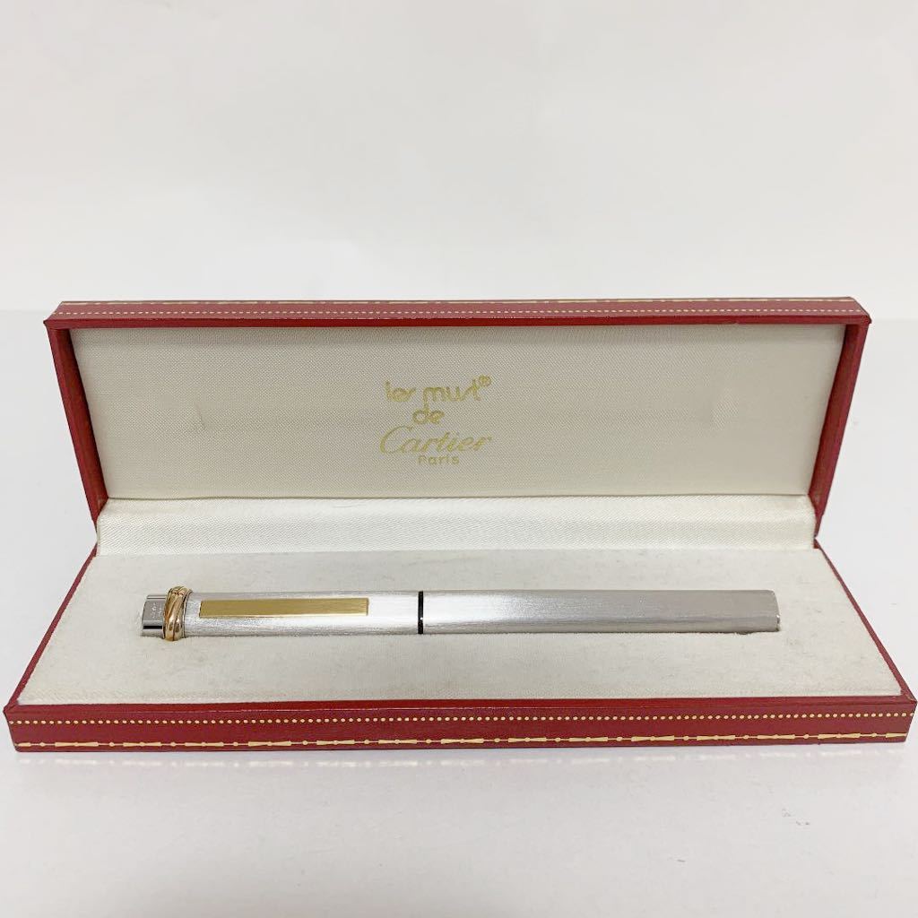 Cartier カルティエ マストドゥ トリニティ 万年筆 ゴールド×シルバー