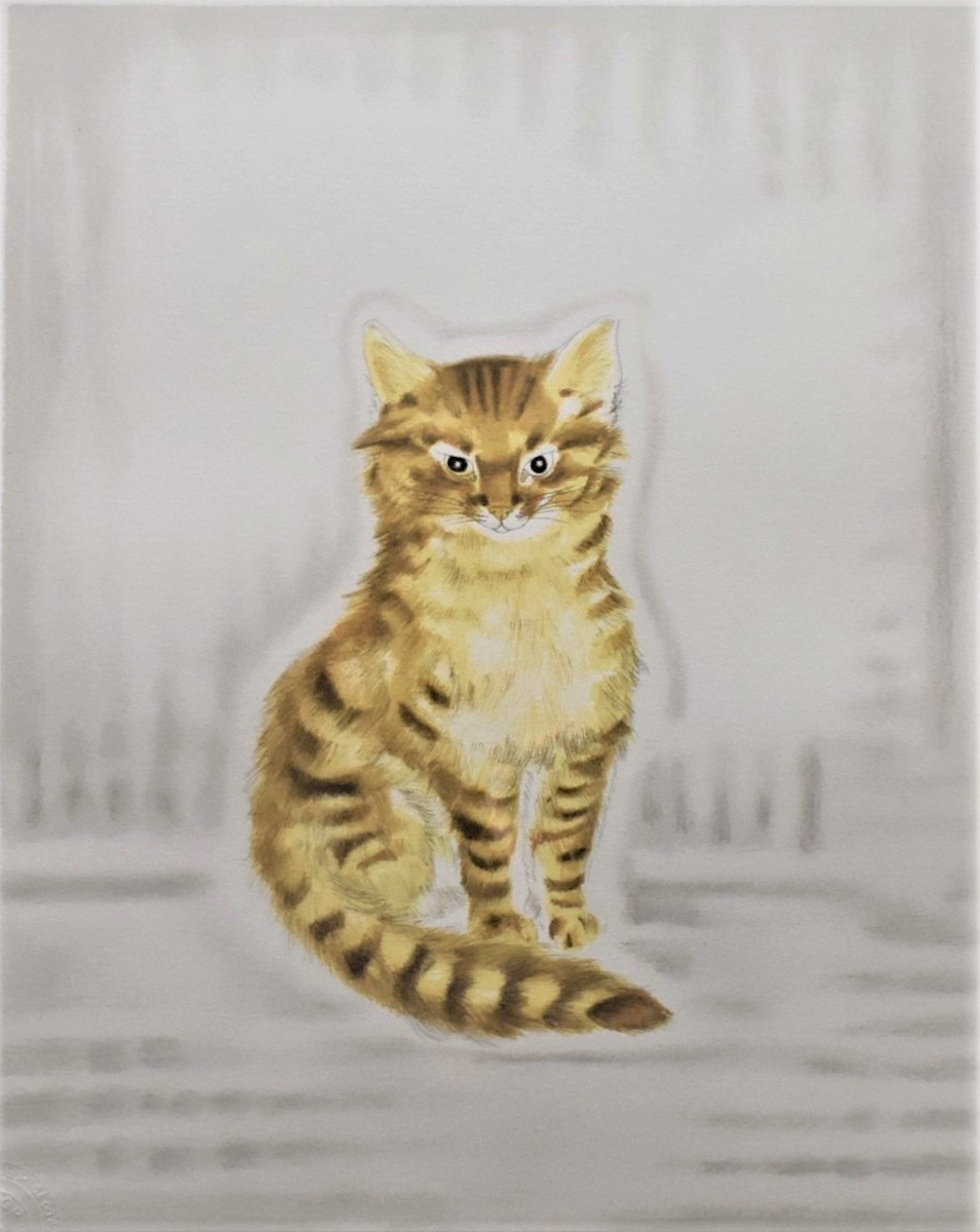 Yahoo!オークション - 藤田嗣治 版画(リトグラフ) 「茶色の猫 Yahoo!オークション - 藤田嗣治 版画(リトグラフ) 「茶色の猫