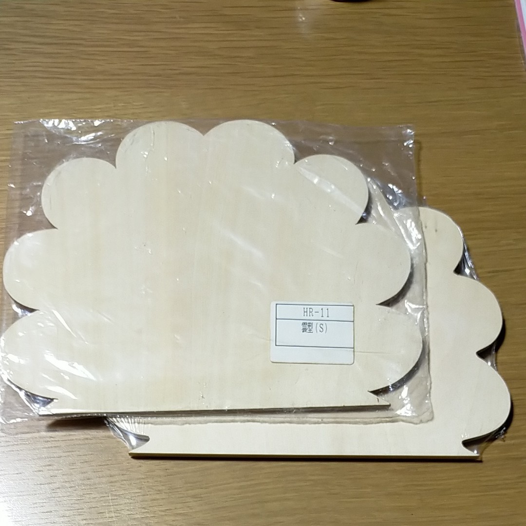 トールペイント 雲型白木