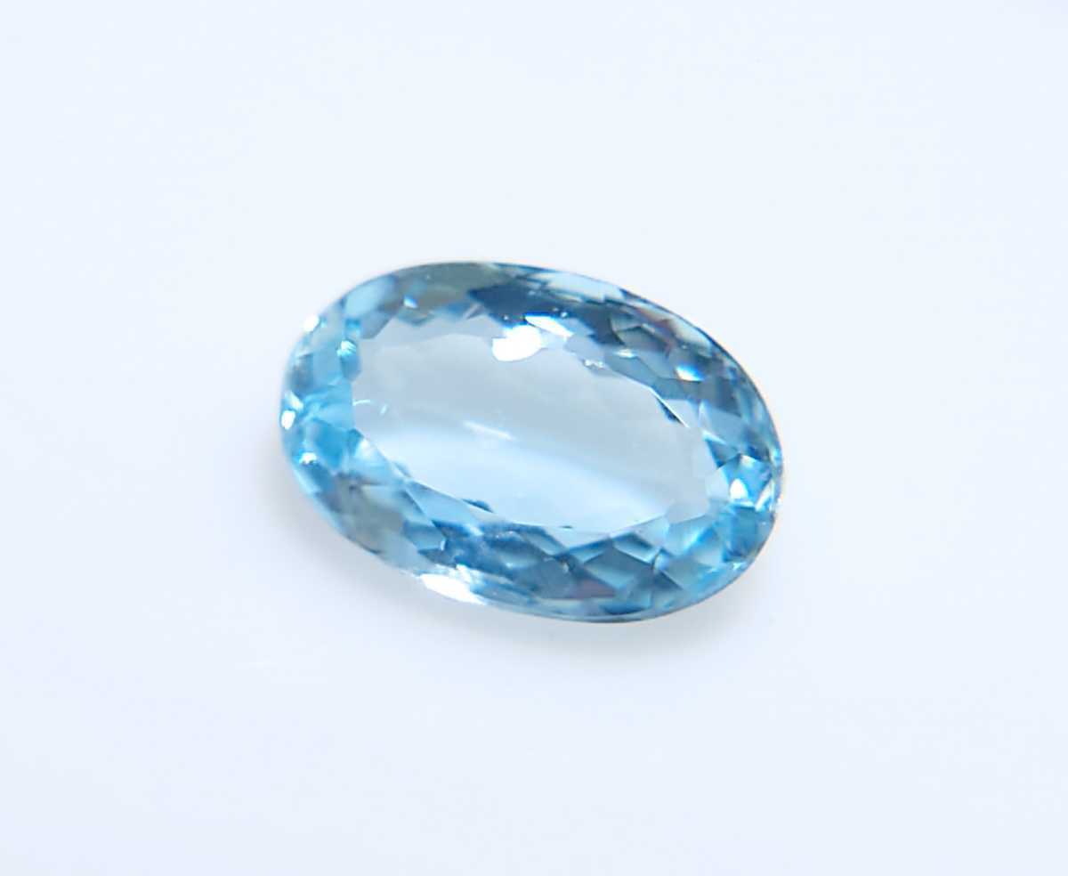  sun ta Mali a aquamarine 1.032ct pattern attaching oval loose micro kake(LA-4830)