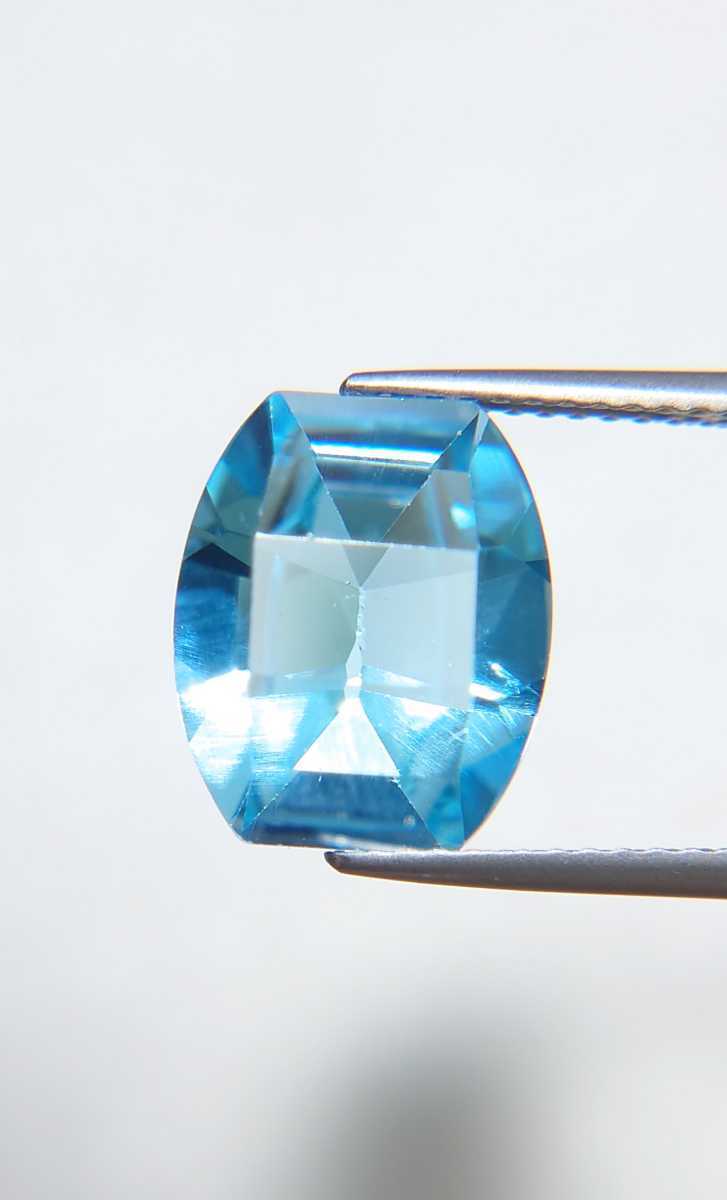 ブルートパーズ　5.79ct ファンシー　ルース　微細なカケ（LA-4811）