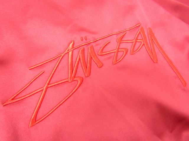 Stussy ステューシー スカジャン ブルゾン 刺繍 ヤシの木 SIZE:S♪FG5570_画像4