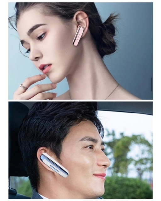 イヤホン　Bluetooth　ワイヤレスイヤホン 耳掛け型　イヤフォン イヤホンマイク 片耳　USB 充電 高音質 超軽量　テレワーク　音楽 青　21_画像6