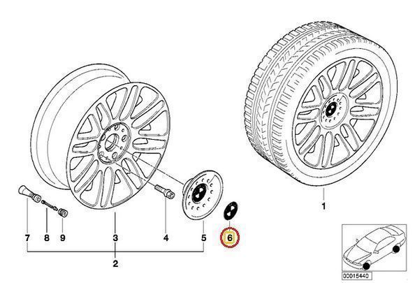 BMW純正E24クーペ628CSi630CS633CSiセンターキャップ64.5mmエンブレム4枚36131181080アルミホイール635CSiデスクホイール スチールホイール_画像5