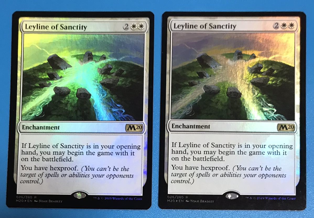 MTG　神聖の力線/Leyline of Sanctity　英語　Foil　M20　数量2_画像1