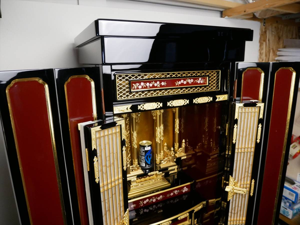 新品 西用 高級金仏壇 木製本金箔 豊桜 15号 高さ125㎝ 東海配達 新品 西用 高級金仏壇 木製本金箔 豊桜 15号 高さ125㎝ 東海配達