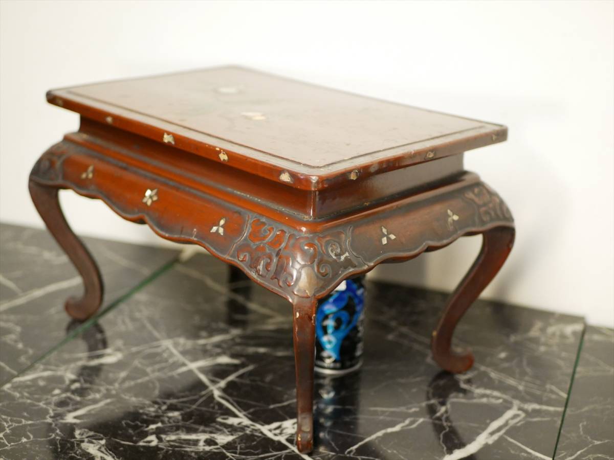 収集品 歴史ある寺院からの整理品 経机 螺鈿 蒔絵 仏具(Z) 3014 M 収集品 歴史ある寺院からの整理品 経机 螺鈿 蒔絵 仏具(Z) 3014 M