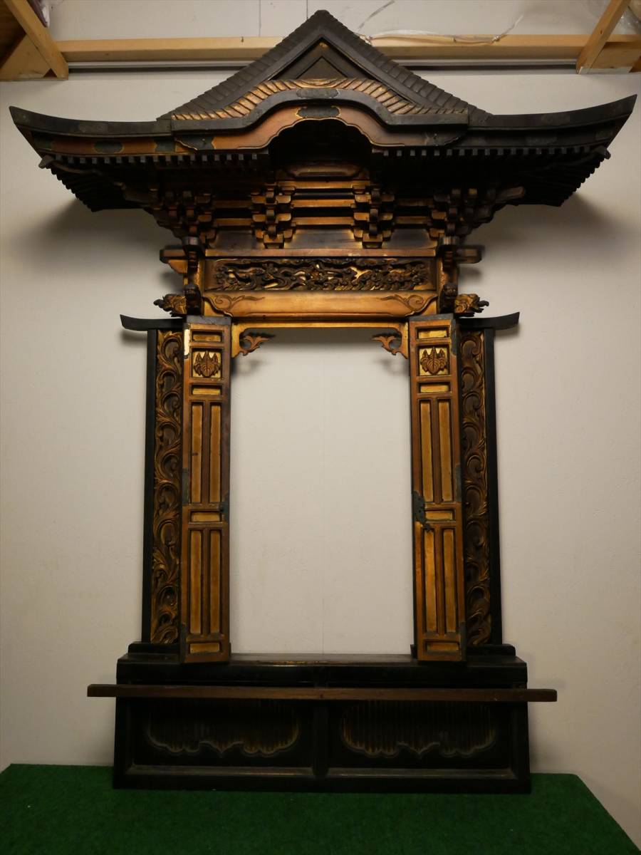 最終在庫処分価格 骨董品 本願寺用宮殿 高さ161㎝ 100年以上 最終在庫処分価格 骨董品 本願寺用宮殿 高さ161㎝ 100年以上