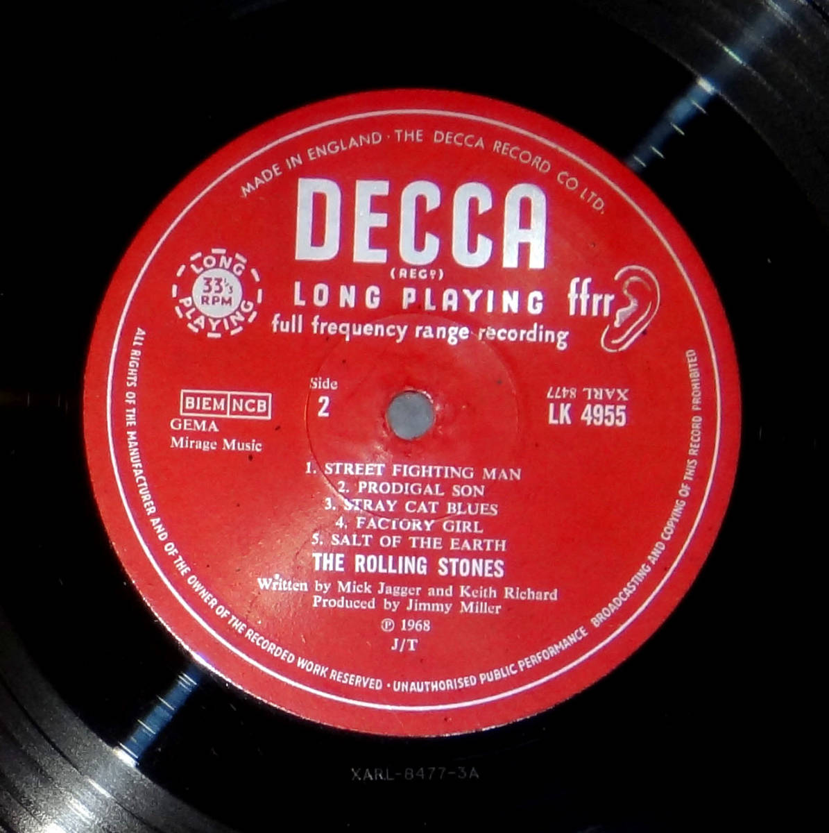 極美! UK Original 初回 DECCA LK4955 Beggars Banquet The Rolling Stones_画像6