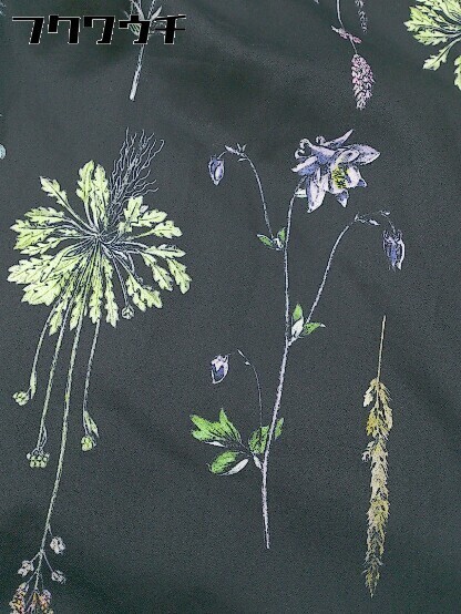 Merlot Plus メルロープリュス 花柄 プリント 長袖 膝下丈 ワンピース ブラック マルチ レディース Mサイズ 売買されたオークション情報 Yahooの商品情報をアーカイブ公開 オークファン Aucfan Com