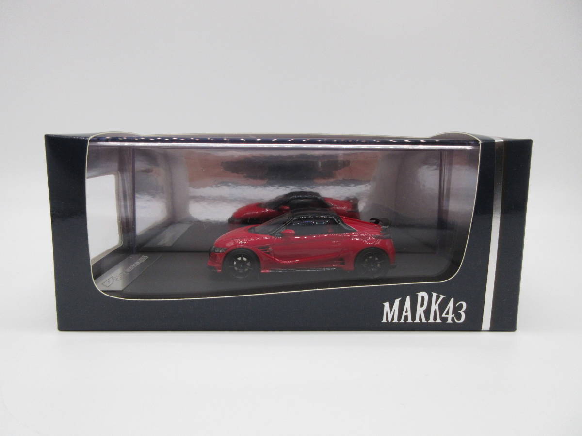 1/43 MARK43 ホンダ HONDA S660 無限 RA Equipped Option Parts ミニカー フレームレッドの画像1