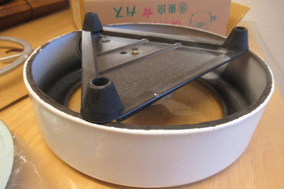  unused beautiful goods made in Japan TA-146N gas portable cooking stove retro consumer electronics Tokyo gas model :LC-103B city gas 13A for Match ignition type antique round shape circle shape 