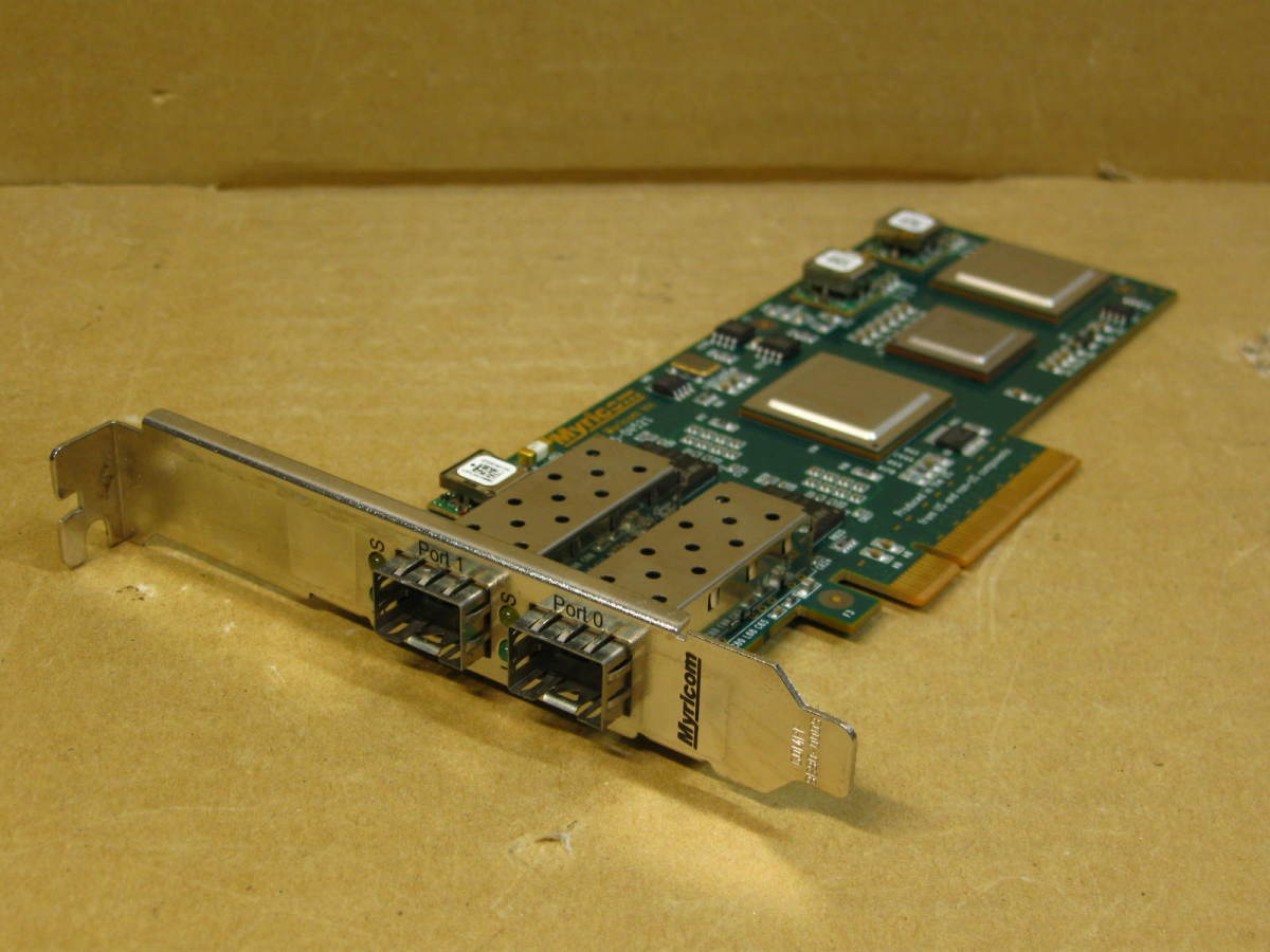 ▽Myricom 10G-PCIE-8B2-2S 10Gbps SFP+ DUAL PORT イーサネットアダプタカード PCI-EX 中古 ミリコム_画像2