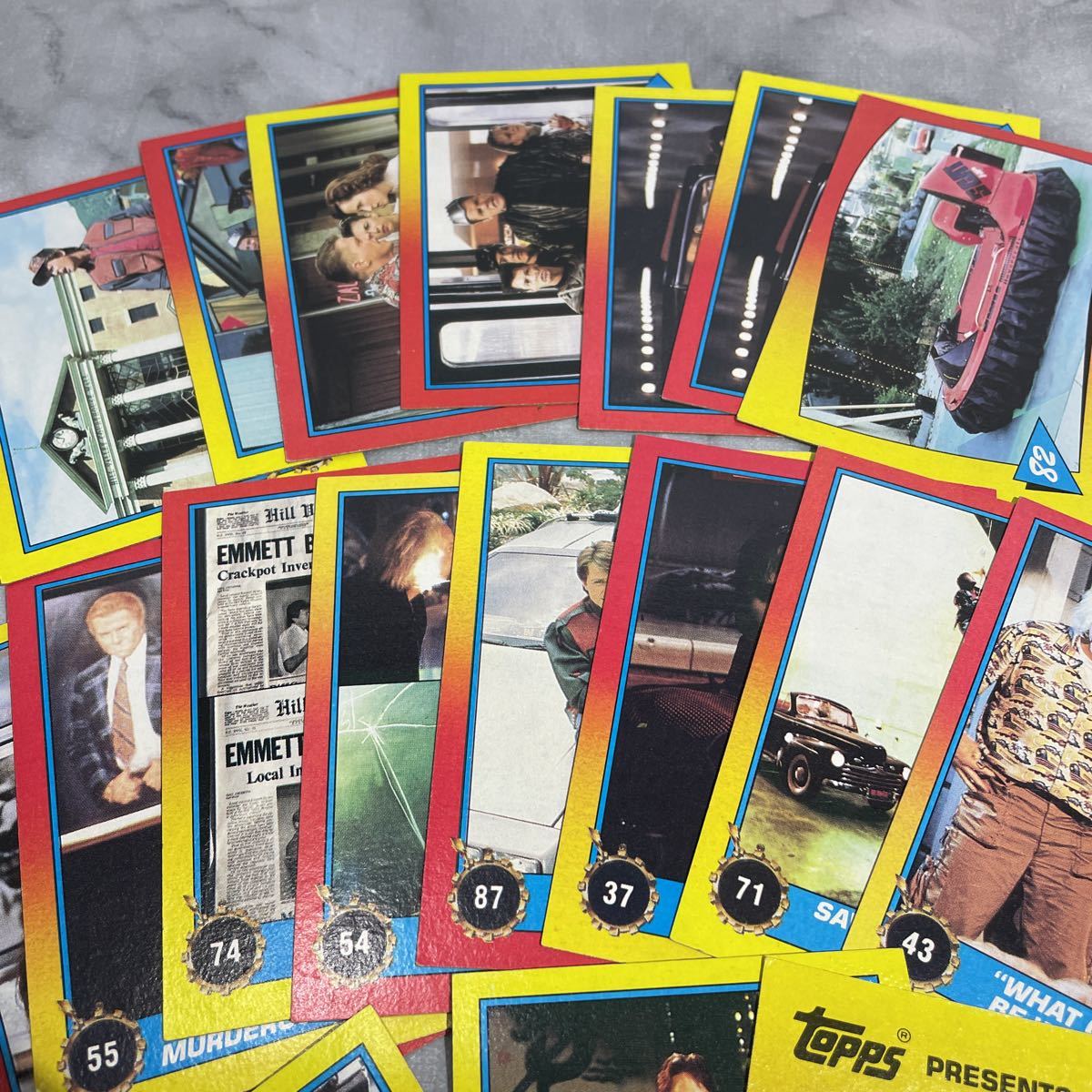  that time thing back *tu* The * Future Ⅱ card BACK TO THE FUTURE TRILOGY Ⅱ Movie card 1989 year 18 sheets set sale 