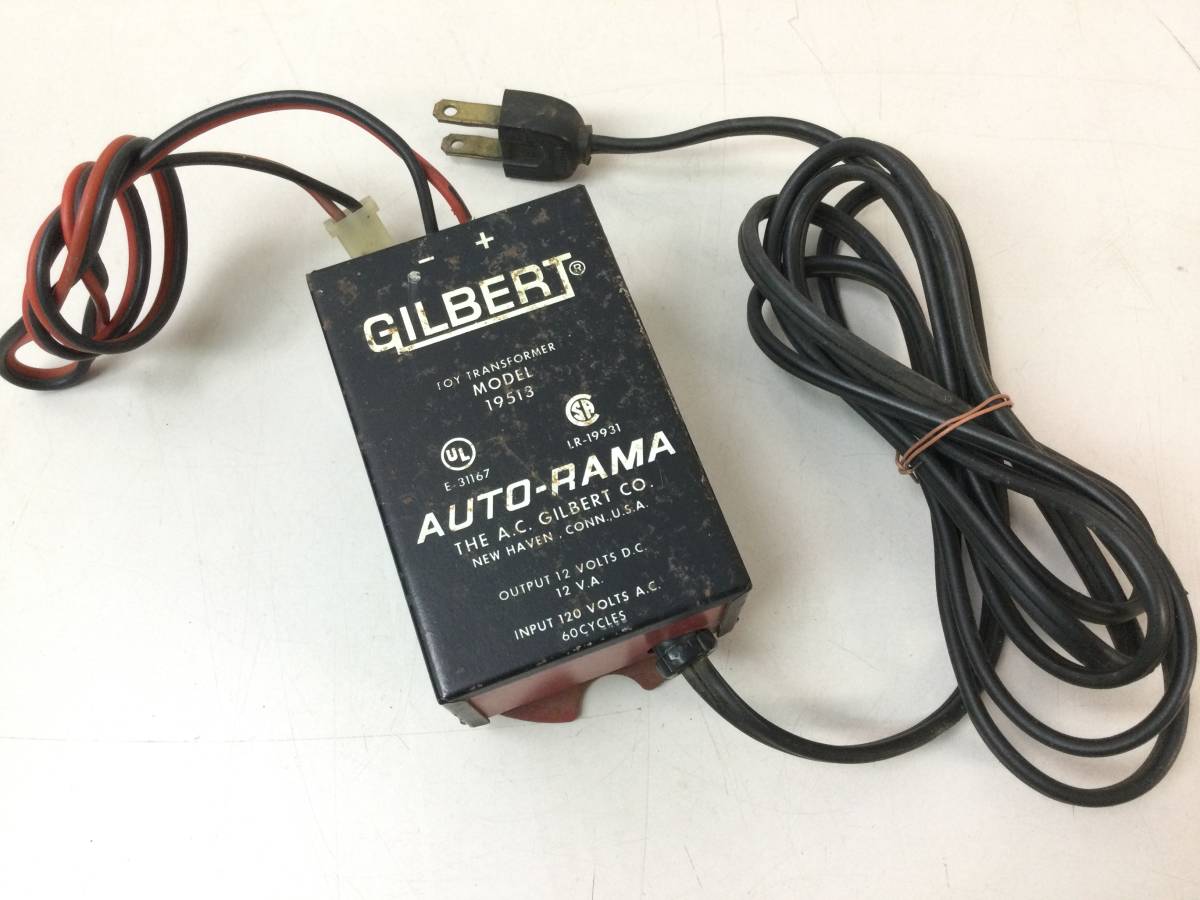 GILBERT AUTO RAMA スロットカー toy trainsformer MODEL 19513 パワー 充電_画像1