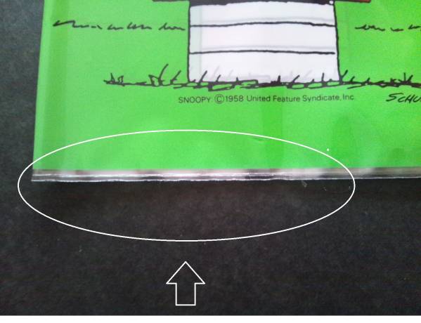 昭和レトロ トンボ スヌーピー ピーナツ ブックカバー 訳あり_画像3