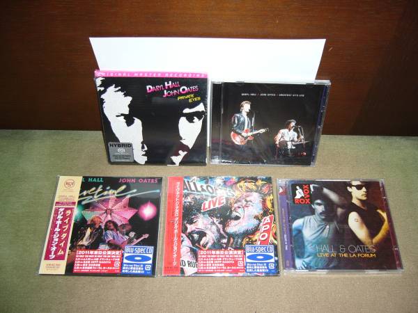 MFSL盤SACD「Private Eyes」+初期?全盛期ライヴ盤紙ジャケット仕様限定盤二作+全盛期貴重ライヴ音源　未開封新品。