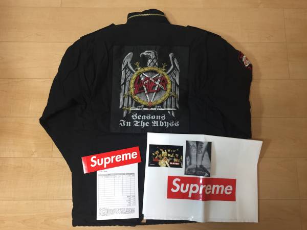 Supreme x Slayer 16FW Eagle M-65 Jacket Black Small Supreme x Slayer 16FW Eagle M-65 Jacket Black Small