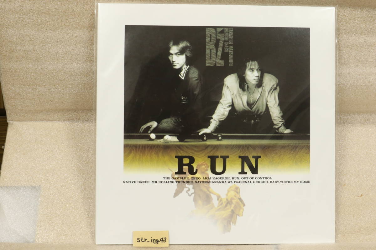  new goods B\'z # RUN # analogue record 2 sheets set (2LP) Tak Matsumoto Matsumoto Takahiro Inaba Koshi ANALOG unused 