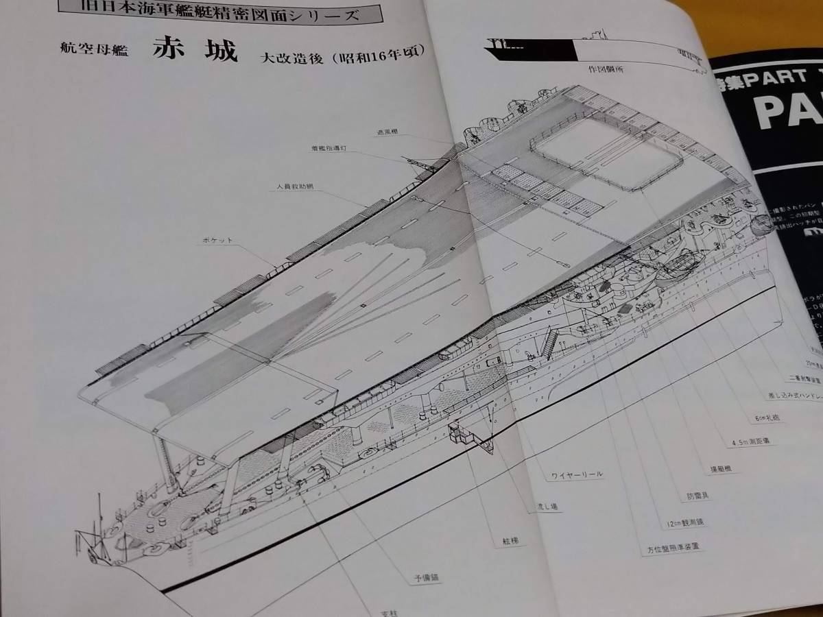 ◎[モデルアート 1979.11]特集 ドイツ機甲師団の主力 V号戦車パンター/旧日本海軍艦艇精密図面　赤城/太平洋海戦絵史　上田毅八郎・画_画像6