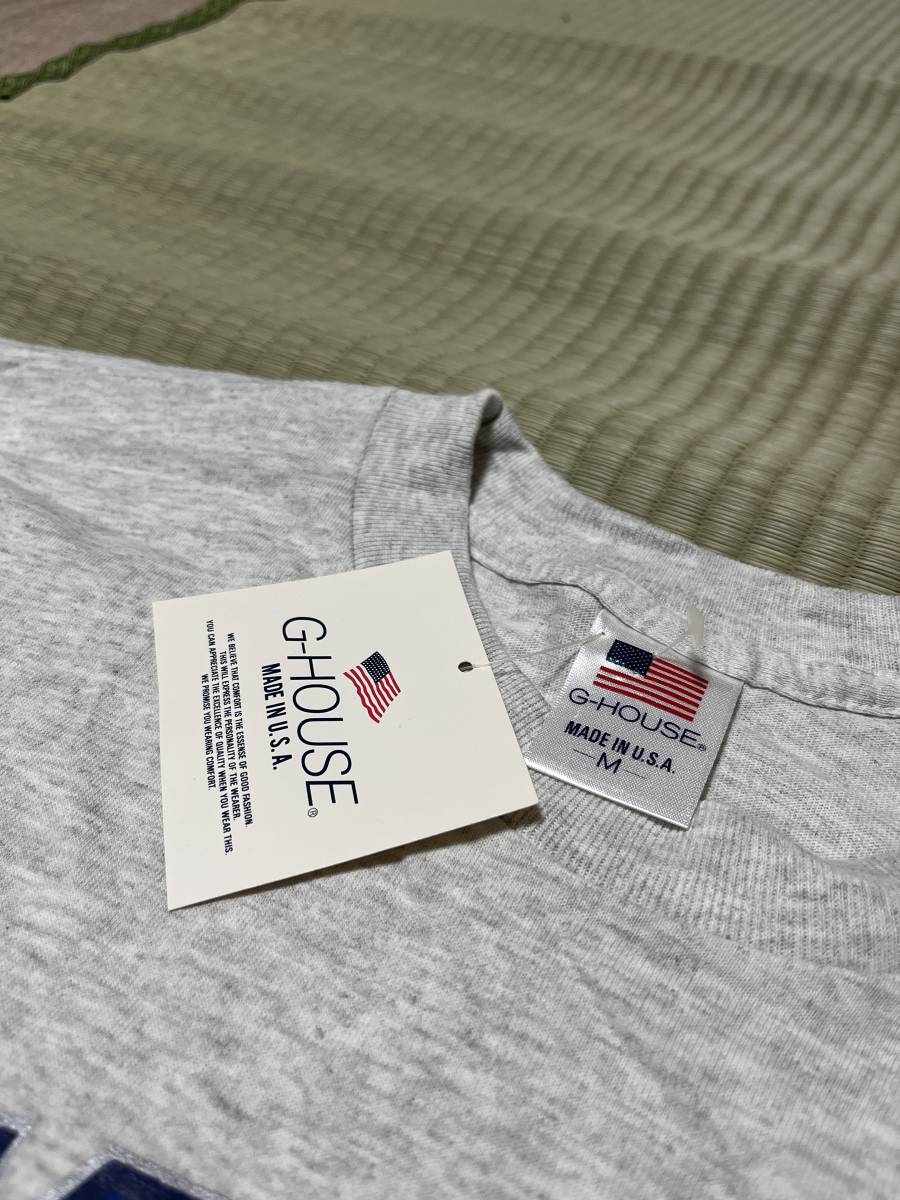 G-HOUSE 長袖Tシャツ M USA製 米国 アメリカ 新品未使用 90年代 希少 レア 廃盤 人気 定番 デザイン メンズ 紳士 ファッション アメカジ_画像2