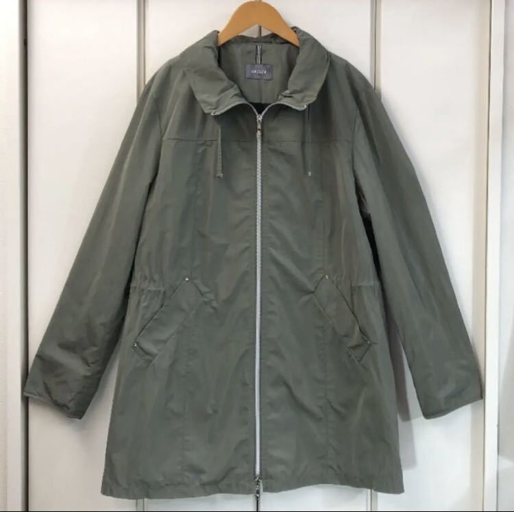 美品 Leilian BASLER 撥水加工 ジップ コート(13+)大きいサイズ