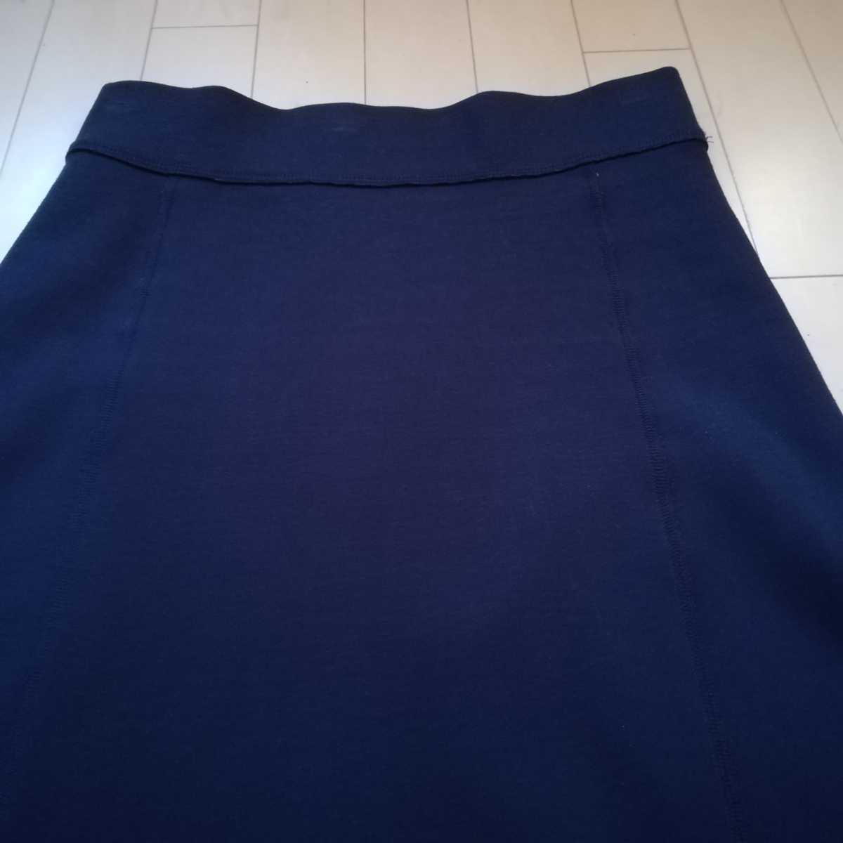 Mila Owen　タイトスカート フレアスカート ネイビー　紺色　サイズ1　スカート　膝下スカート　ミラオーウェン_画像3