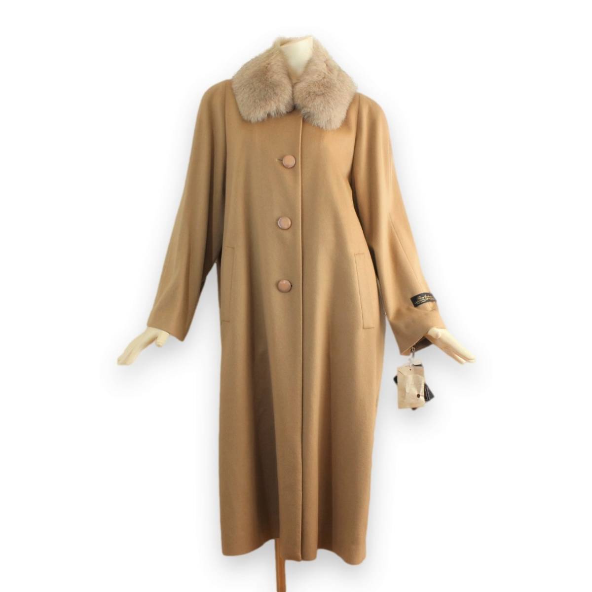 46【新品未使用】カシミヤコート 13 カシミヤ100% ☆定価9,5万円☆ LL