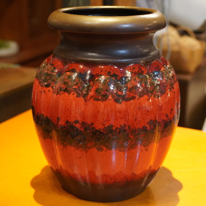 scheurich-keramik シューリッヒ社 Fat Lava フラワーベース 花瓶 W.Germany 西ドイツ ヴィンテージ 陶器 花器  インテリア 飾つぼ BK304