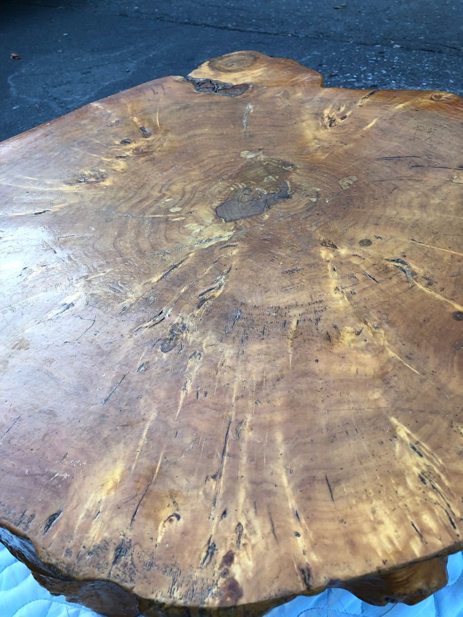天然木 座卓 ローテーブル 瘤 コブ こぶ 瘤テーブル 1枚板 和室 床の間