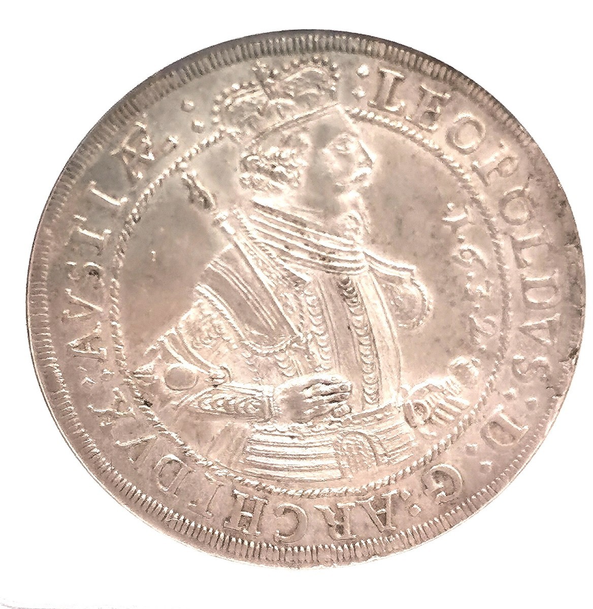 神聖ローマ帝国 オーストリア ターラー銀貨 1632年 MS62 AVSTIAE | www