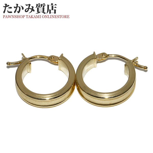 K18YG フープピアス ピアス www.etnasuite.com