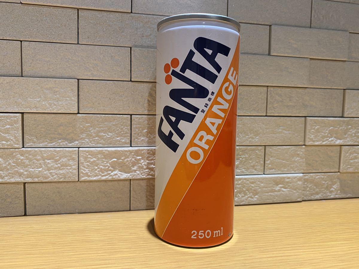 1 美品 当時物 昭和レトロ ファンタ オレンジ FANTAORANGE 未開栓 中身入 250ml 希少 コカコーラ ジュース アンティーク ビンテージ 空き缶