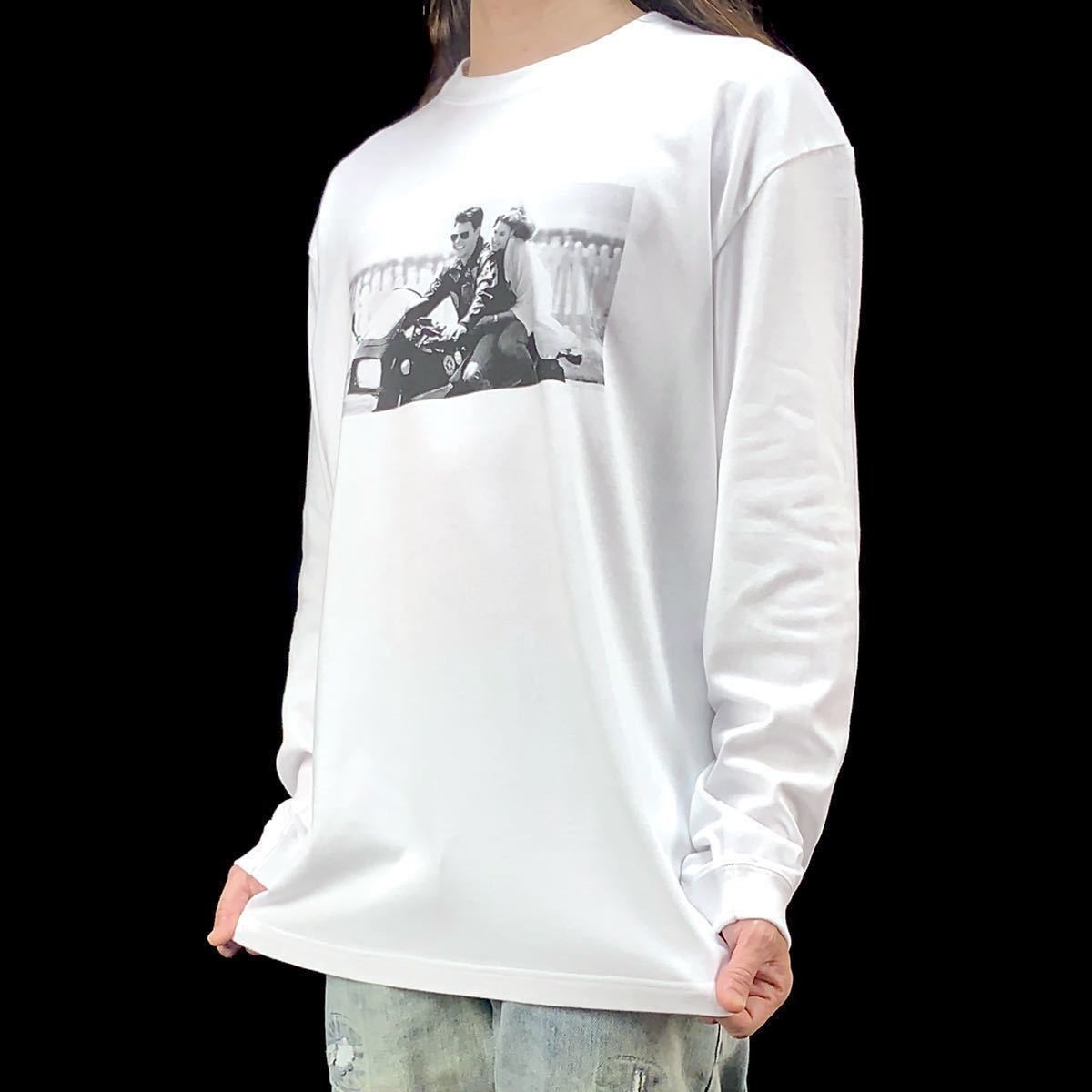 新品 トップガン マーヴェリック トムクルーズ映画 カワサキ バイク GPZ900R ニンジャ ロンT 長袖Tシャツ XS Sサイズ 小さい タイト スリム
