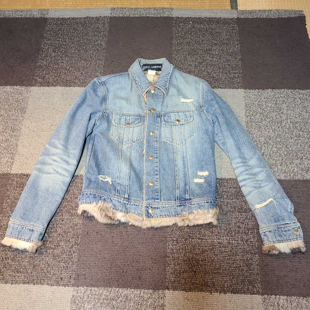 幻 DOLCEGABBANA Viscacha Damage Denim jacket size 48《ドルチェアンドガッバーナ》ビスカッチャ