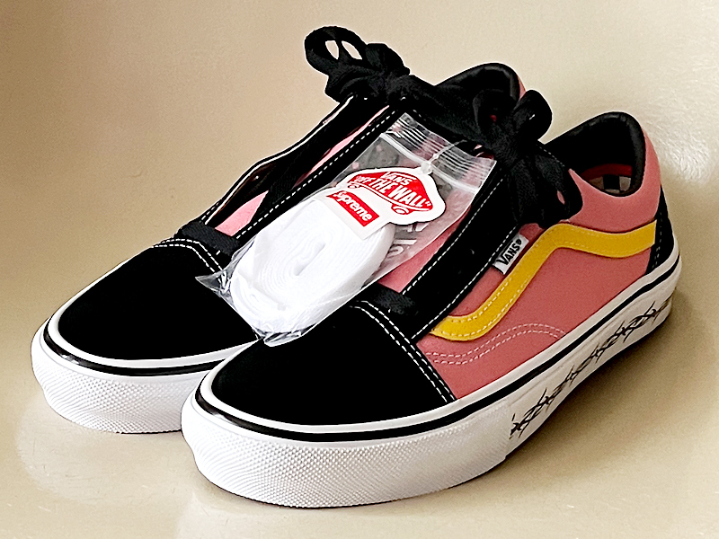 バンズ｜Vans Skate Old Skool Supreme *622529-0001*【27cm】オールドスクール シュプリーム ピンク