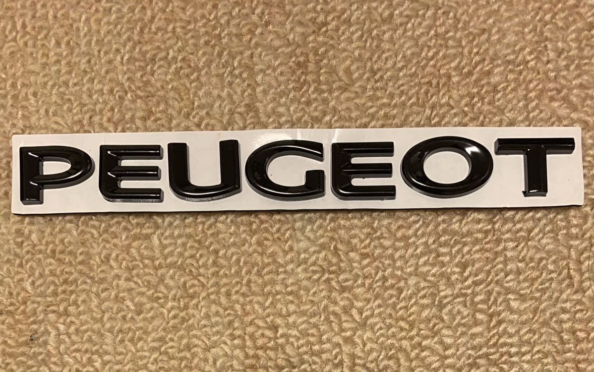 [ включая доставку ] Peugeot черный эмблема PEUGEOT