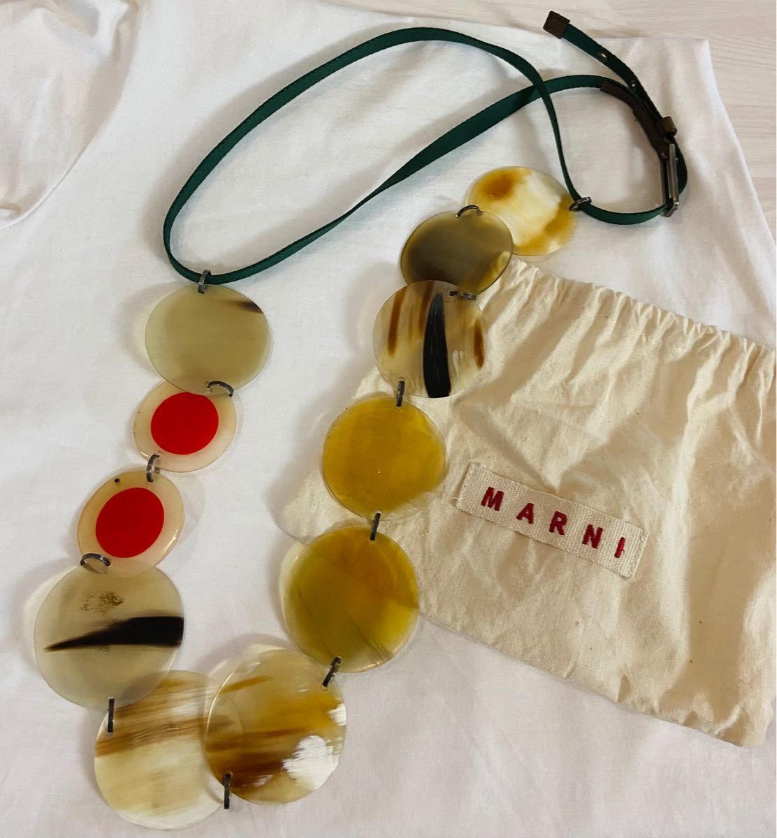 MARNI 】マルニ ネックレス アクセサリー 首飾り べっ甲 美品 MARNI 】マルニ ネックレス アクセサリー 首飾り べっ甲 美品