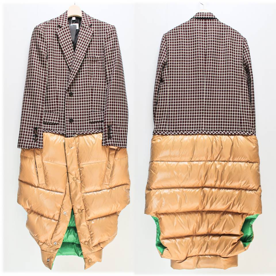 《BURBERRY バーバリー》新品 定価471,900円 イタリア製 羊毛100% 4WAY リバーシブルダウンベスト付ジャケットコート  40(L)A5068