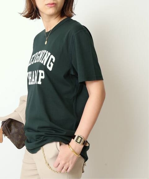 Deuxieme Classe【ドゥーズィエムクラス】 REIGNING CHAMP ロゴTシャツ