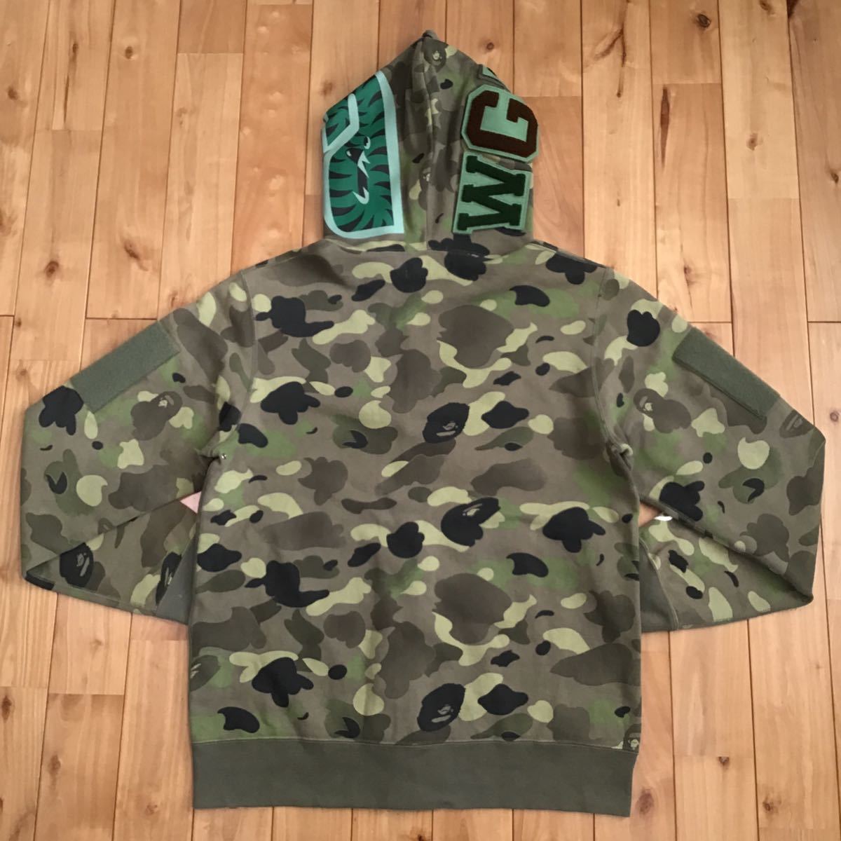 グラデーションカモ シャーク パーカー Lサイズ shark full zip hoodie