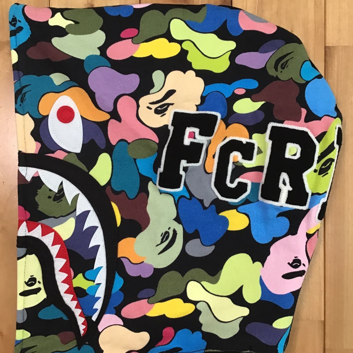 FCRB × BAPE Shark Parker L size a bathing ape multi camo shark full zip hoodie Ape Bape A Bathing Ape camouflage hs85