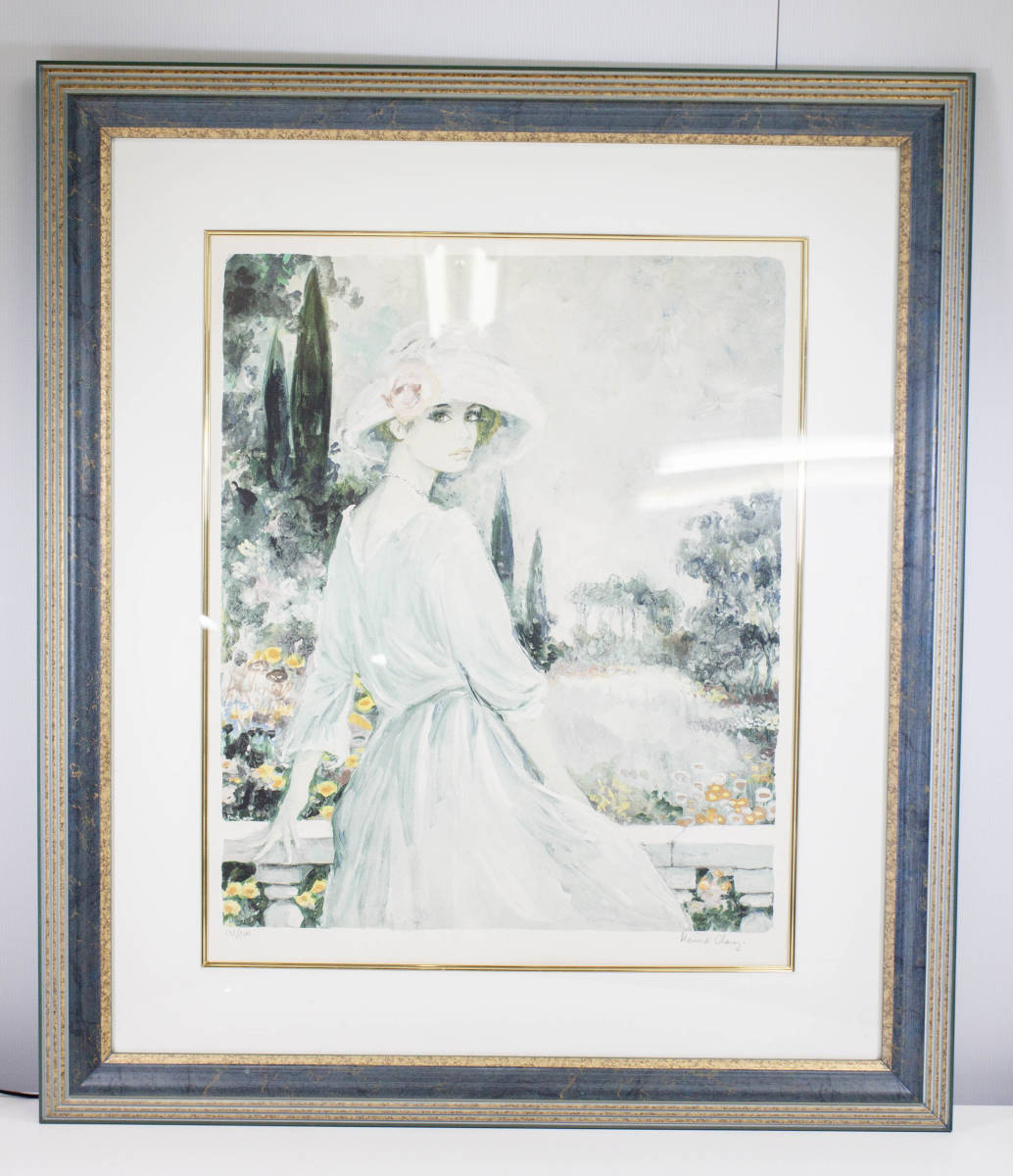 ベルナール・シャロワ　白いドレス　143/200　リトグラフ　絵画　油絵　版画_画像1