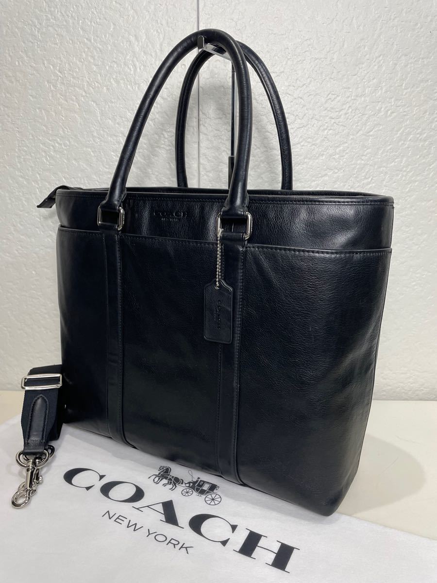 格安 定価10万 コーチ COACH メンズ ビジネス 2way トートバッグ