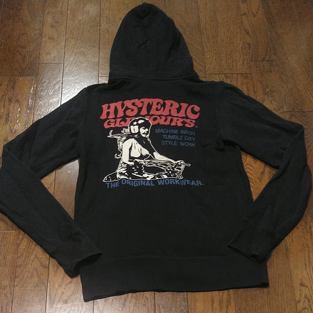 HYSTERIC GLAMOUR ヒステリックグラマー パーカー 黒 フリー（¥8,500