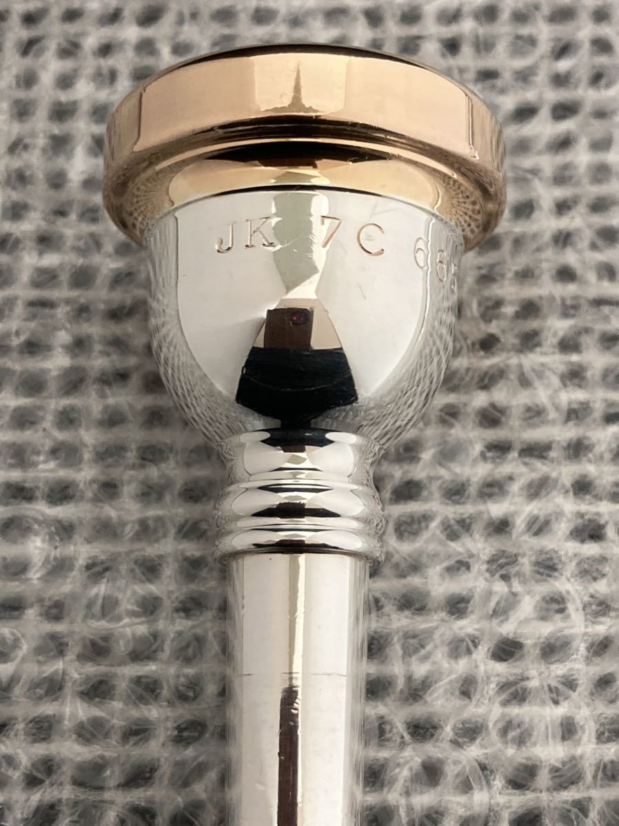 ★お宝!ハイトーン! JK 7C 細管 トロンボーン マウスピース ピンクゴールドメッキ★ 3